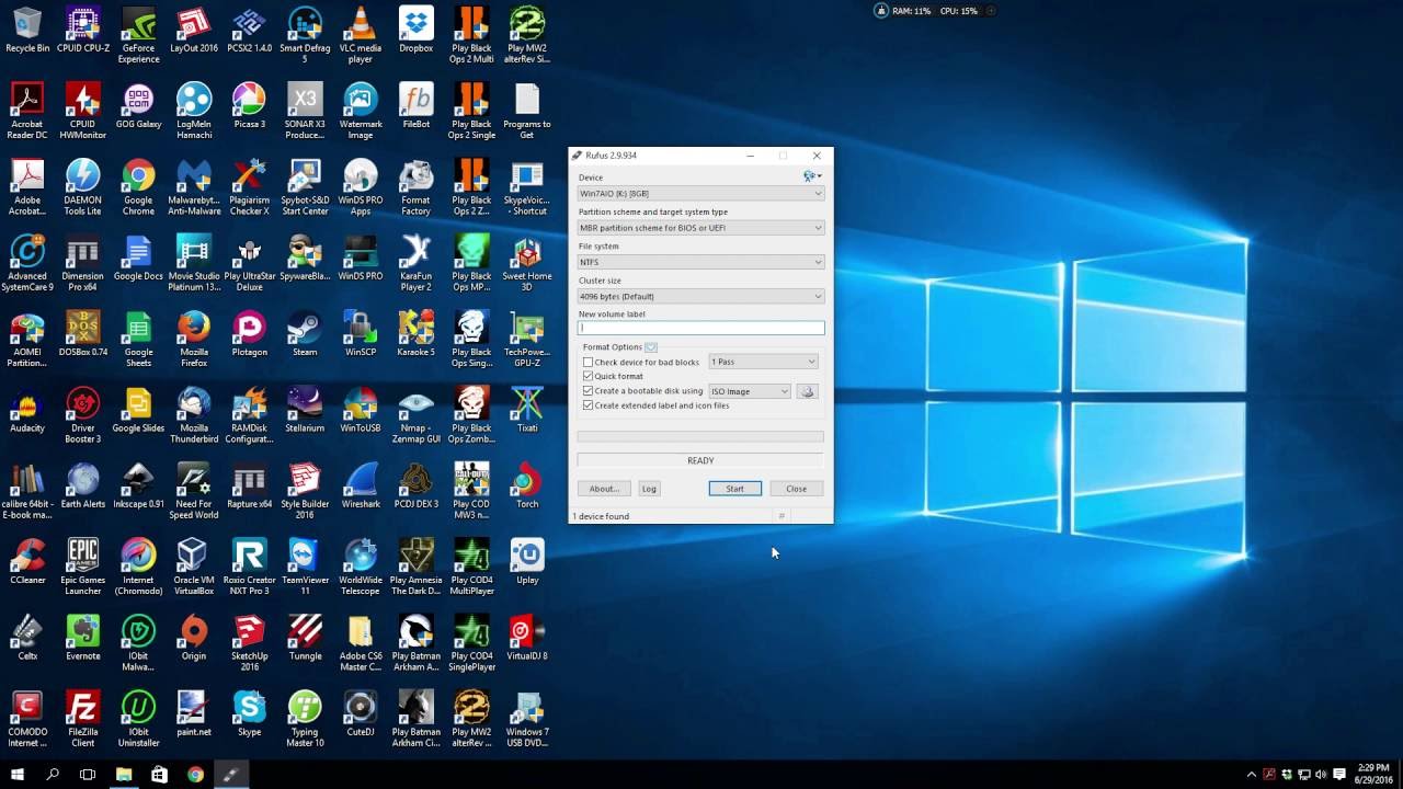 create bootable usb for windows 10 install